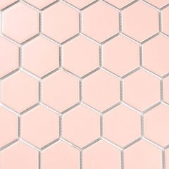 Gạch Mosaic Gốm lục giác men bóng chip to MLGB007