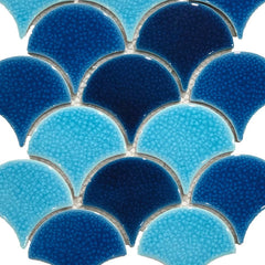 Gạch Mosaic Vảy cá men rạn MVCR003